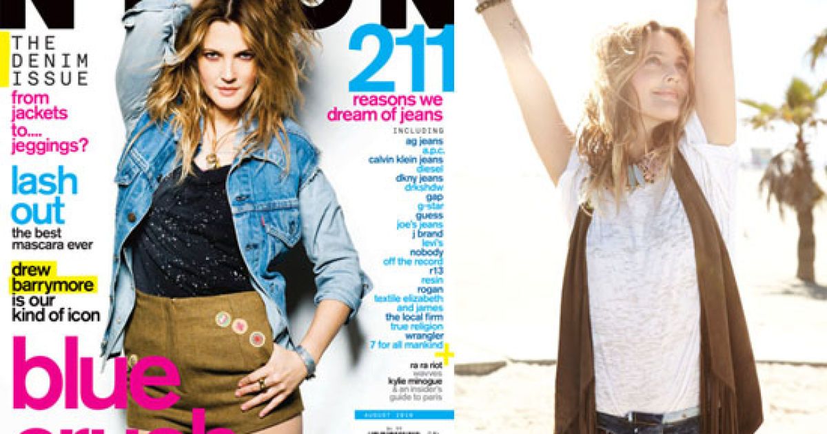 Фотосесія Дрю Беррімор у Nylon