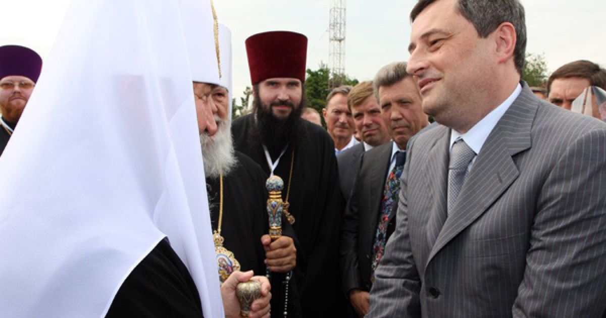 Зустрічати патріарха прибули перші особи міста і області: губернатор Едуард Матвійчук, голова Одеської облради Микола Скорик і мер міста Едуард Гурвіц. / © Православная Одесса