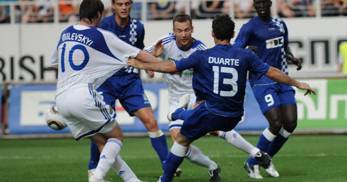Шевченко, Мілевський та Дуарте. / © football.ua