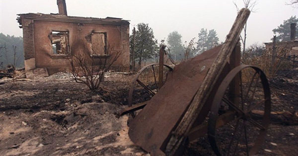Верхові пожежі поширюються дуже швидко, в Нижньогородській області вогненний смерч досягав швидкості 100 метрів на хвилину. / © AFP