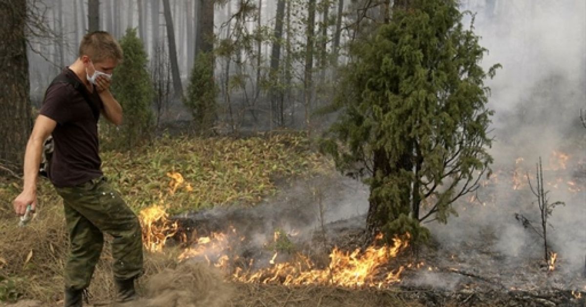 Всього в Нижньогородській області згоріли 759 будинків. / © AFP