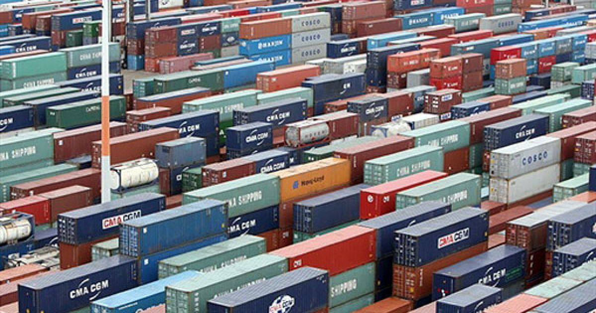 Франція, Гавр. Вантажні контейнери у французькому портовому місті Гавр. / © AFP