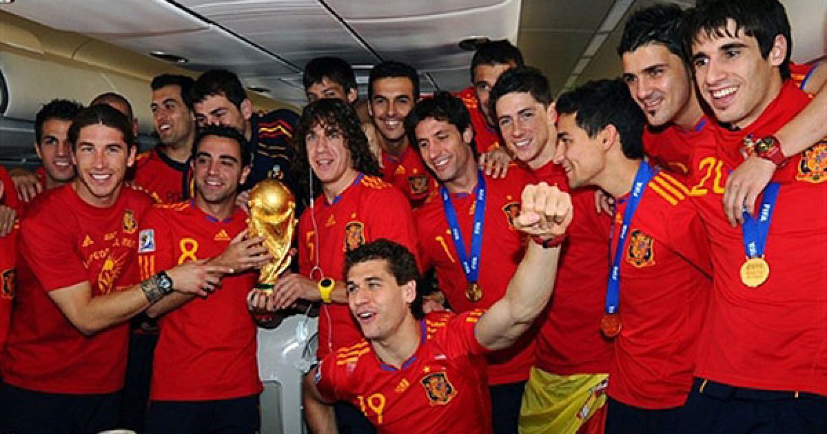 Чемпіони світу 2010 - збірна Іспанії / © AFP