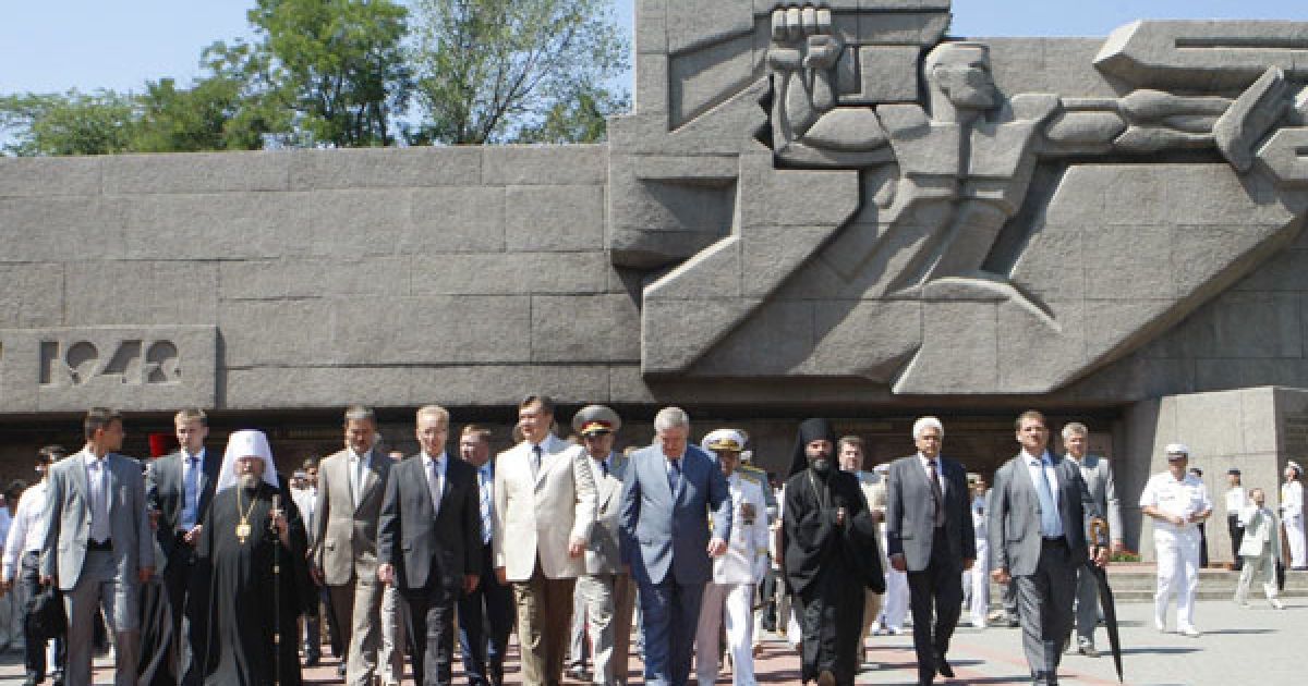 Президент України Віктор Янукович взяв участь в урочистостях з нагоди Дня флоту України у Севастополі. / © President.gov.ua