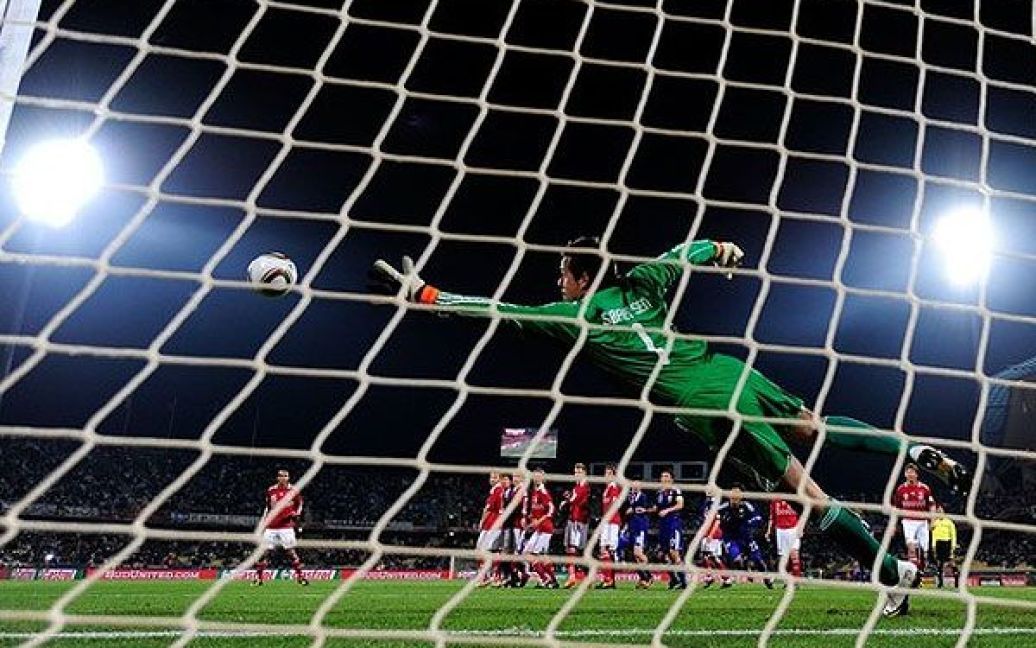 Ясухіто Ендо на 30-й хвилині забив другий гол у ворота датчан. / © Getty Images/Fotobank