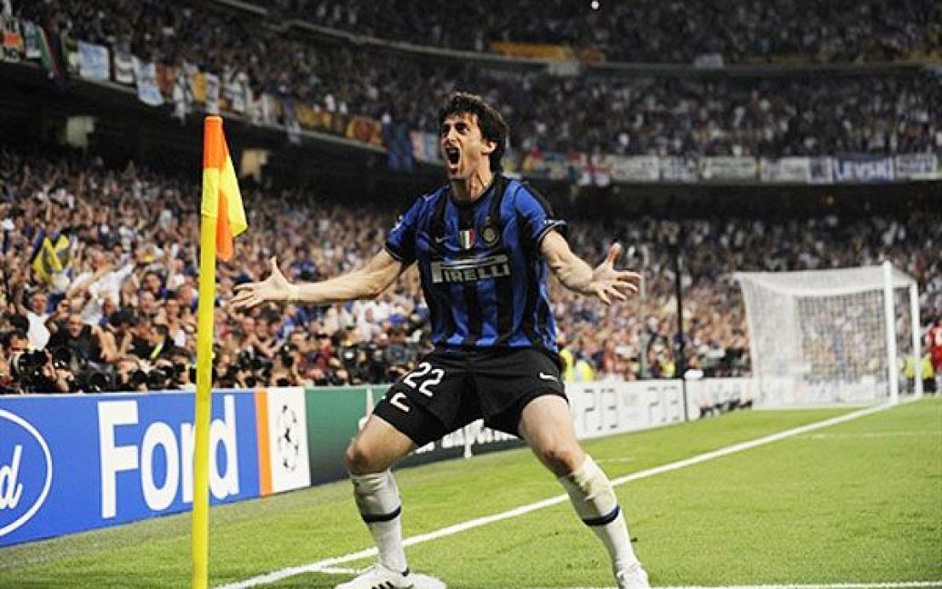 Героєм фіналу Ліги чемпіонів 2009/2010 став Дієго Міліто. / © AFP