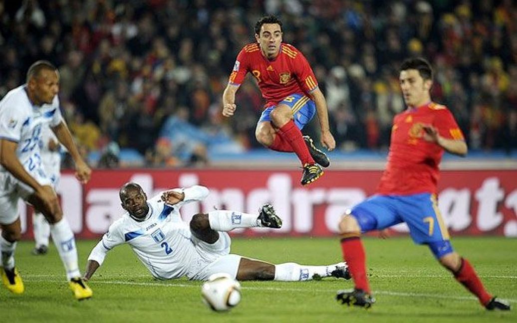 Збірна Іспанії з рахунком 2:0 впевнено перемогла Гондурас у другому турі Чемпіонату світу з футболу. / © AFP