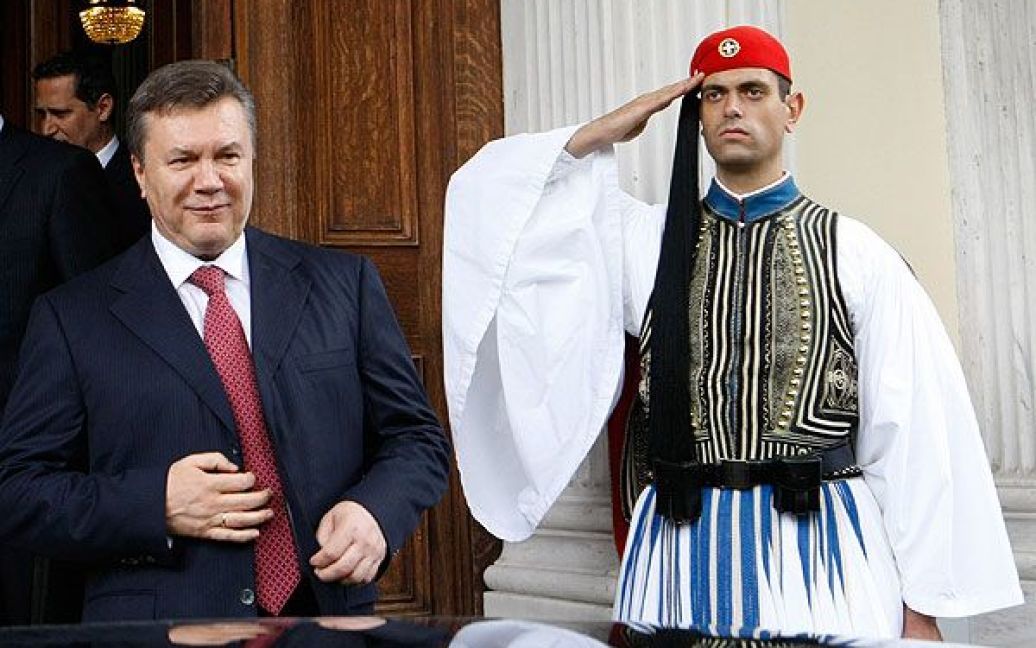 Президент Віктор Янукович під час візиту до Греції відвідав православний монастир на горі Афон, яку глава держави відвідує регулярно. / © President.gov.ua