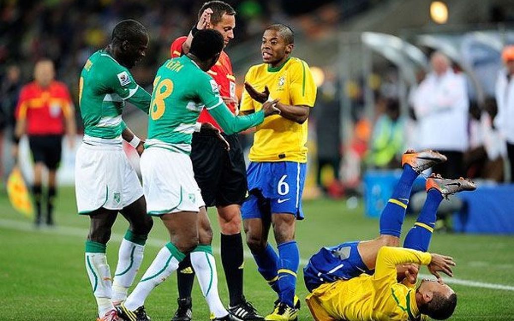 Збірна Бразилії стала другою командою після Нідерландів, яка вийшла у 1/8 фіналу Чемпіонату світу з футболу. / © AFP