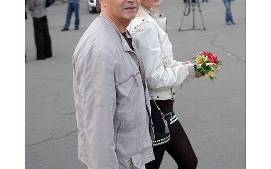 Продюсер Юрій Фальоса зі своєю дівчиною Олею. / © Євген Бурляй/ТСН.ua