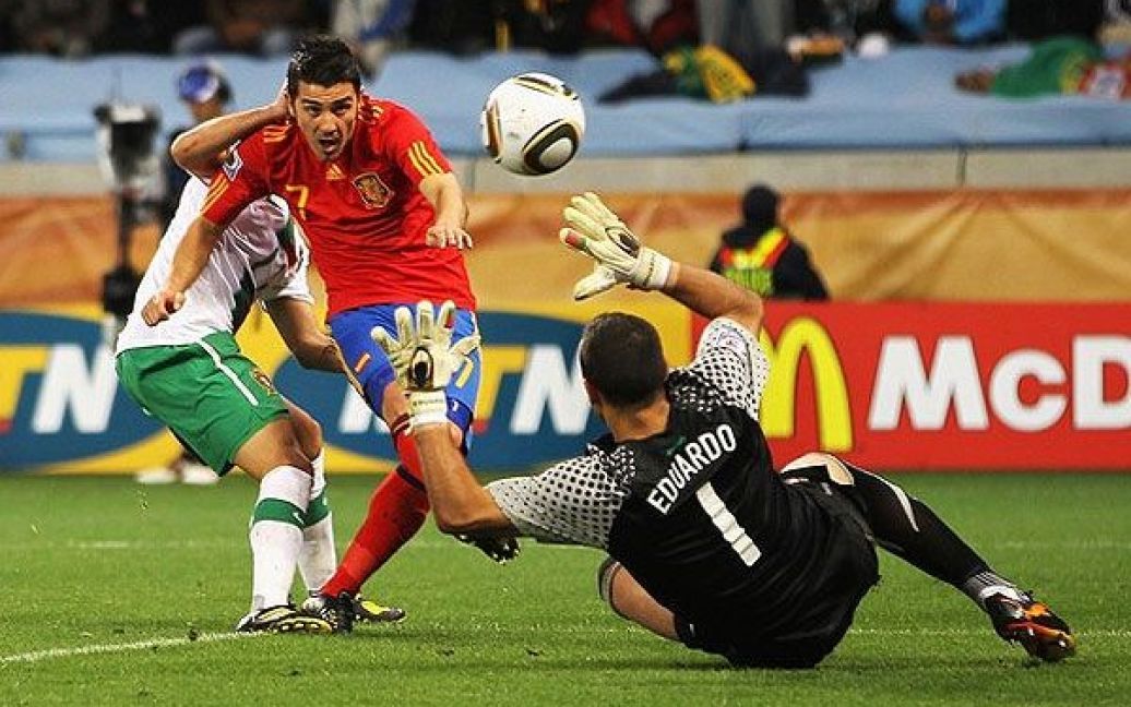 Перемогу збірній Іспанії приніс точний удар Давіда Вільї на 62-й хвилині матчу. / © Getty Images/Fotobank