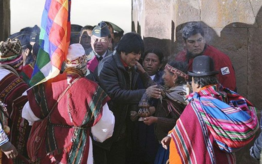 У святкуванні взяв участь президент Болівії Ево Моралес. / © AFP