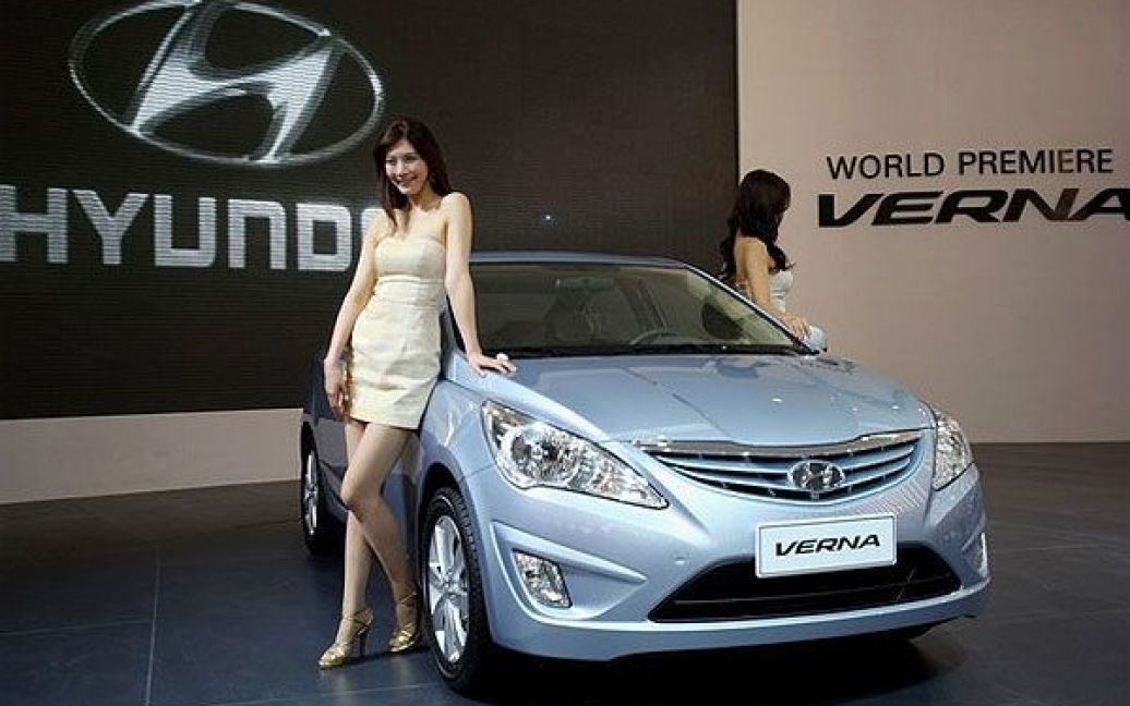 Світова прем’єра Hyundai VERNA на автосалоні у Пекіні. / © Getty Images/Fotobank