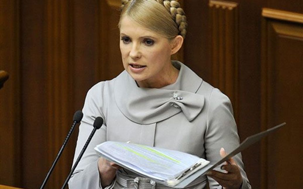 Юлія Тимошенко в парламенті, 2010 рік / © AFP