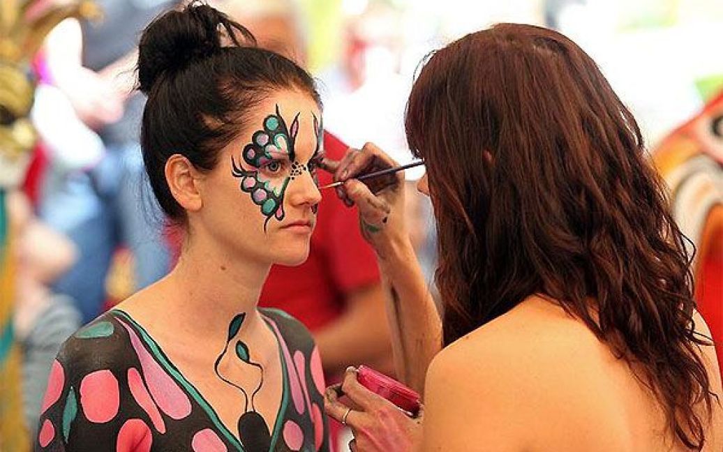 У австралійському містечку Еумунді протягом трьох днів проходив фестиваль боді-арту "Australian Body Art Carnivale 2010&Prime; / © Getty Images/Fotobank