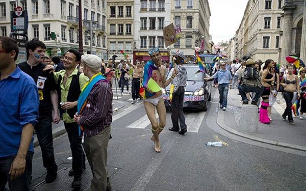 У французькому місті Ліон тисячі учасників взяли участь у гей-параді. / © AFP
