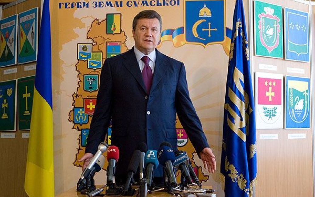 Президент Віктор Янукович вважає реальним проведення виборів у місцеві органи влади 31 жовтня. / © President.gov.ua