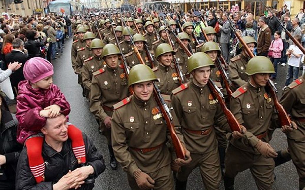 У Москві відбувся грандіозний парад, у якому взяли участь більше 11 тисяч солдатів / © AFP