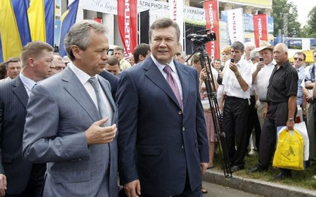 Президент України Віктор Янукович і міністр аграрної політики України Микола Присяжнюк / © УНІАН