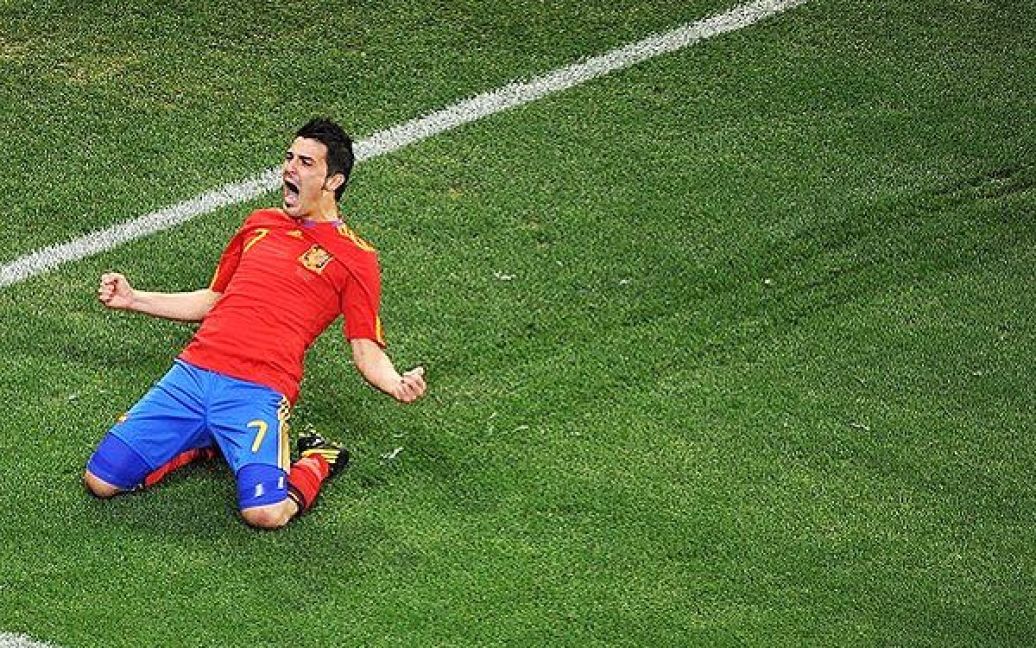 Перемогу збірній Іспанії приніс точний удар Давіда Вільї на 62-й хвилині матчу. / © Getty Images/Fotobank