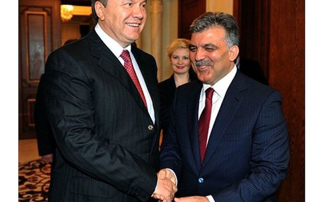 Зустріч президента України Віктора Януковича і президента Турецької Республіки Абдуллаха Гюля. / © AFP