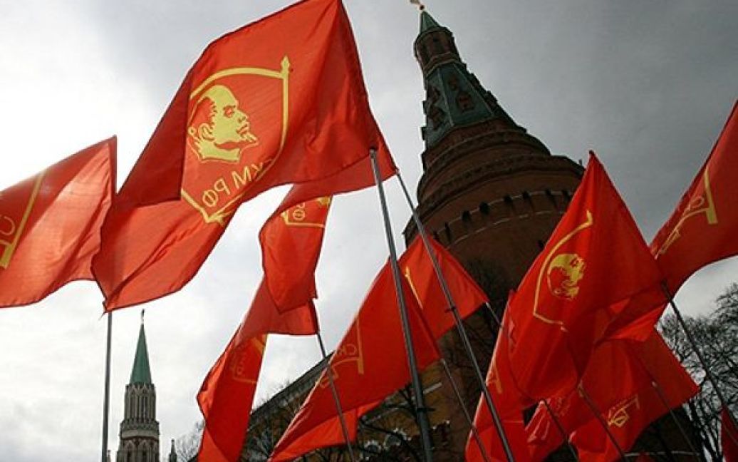 22.04 Мітинг прихильників КПРФ на честь 140-ої річниці дня народження Володимира Леніна у Москві. / © AFP