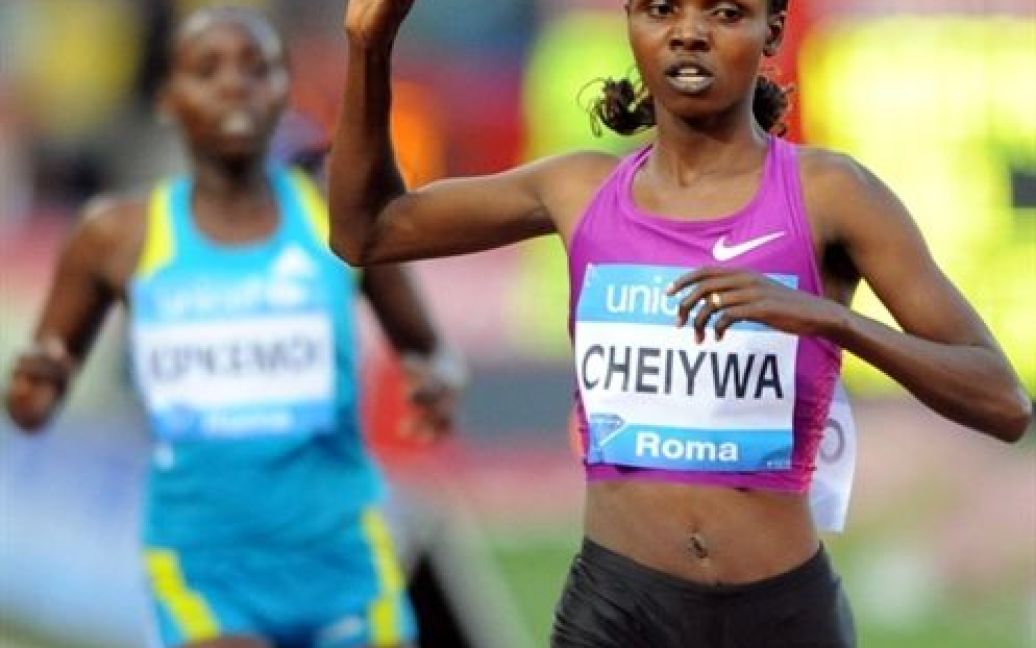 Кенійка Мільча Чейва показала найкращий результат сезону у бігу на 3000 м. / © AFP