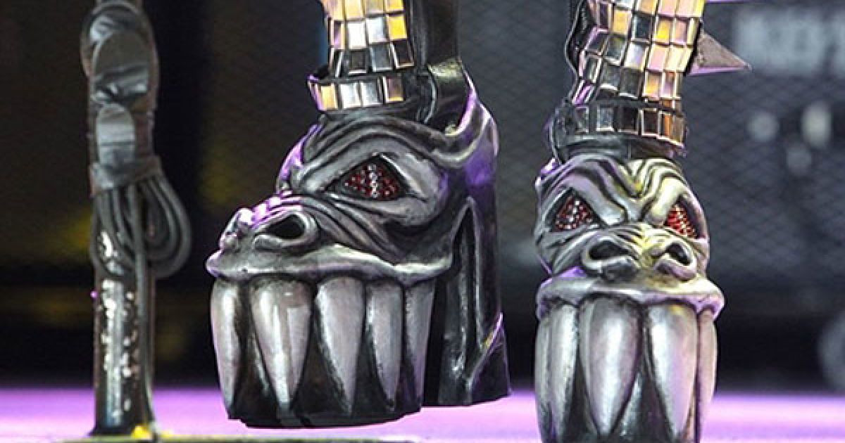 Німеччина, Лейпциг. Взуття Джина Сіммонса з американського хард-рокового гурту "Kiss". "Kiss" дали концерт у Лейпцигу, перший у німецькому турне гурту під назвою "Sonic Boom Over Europe". / © AFP