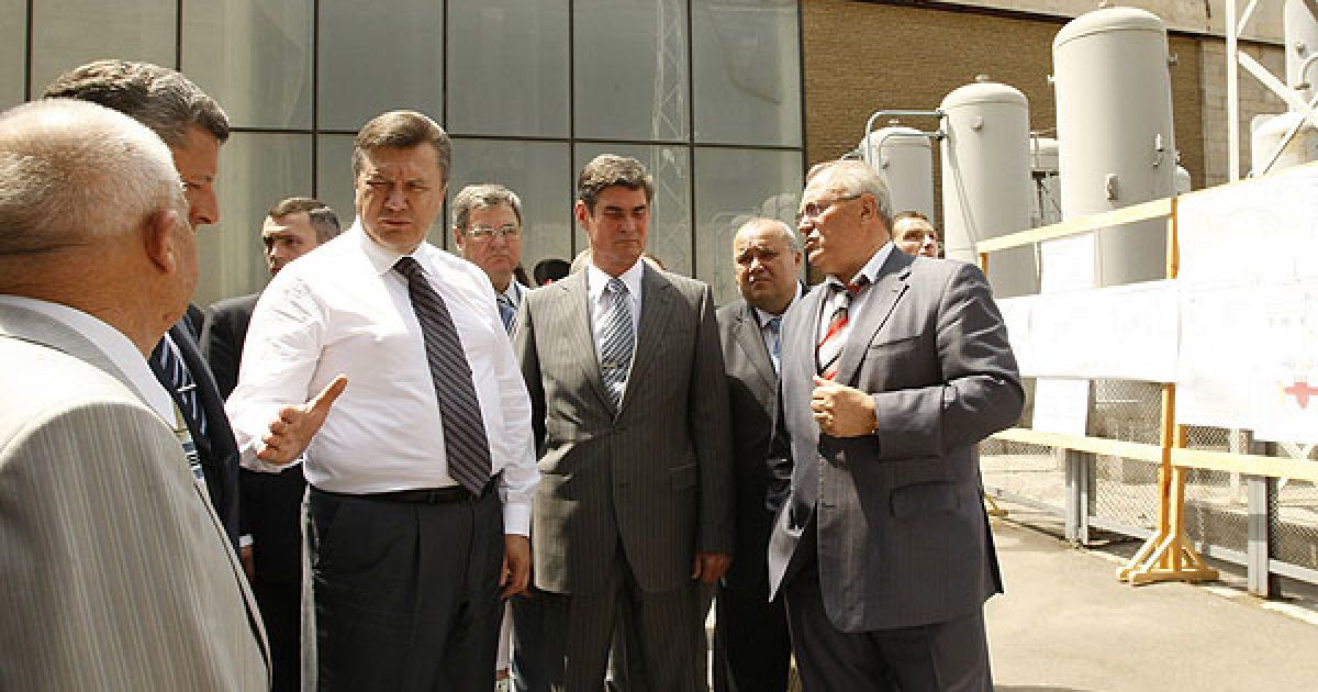 У Запоріжжі Віктор Янукович оглянув будівництво нових мостових переходів через Дніпро. / © President.gov.ua