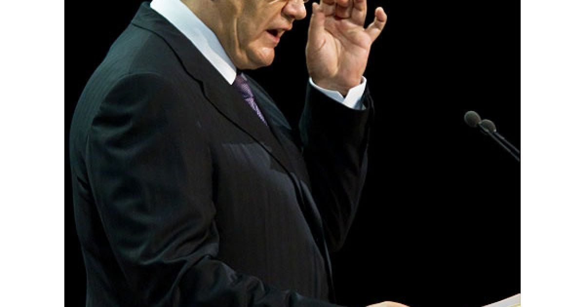 Разом із тим, Янукович повторився, що головною метою зовнішньої політики України є інтеграція до Європейського Союзу. / © Украинское Фото