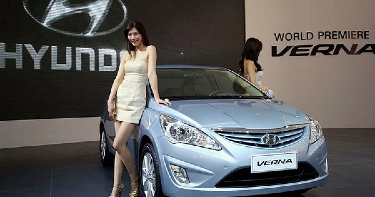 Світова прем’єра Hyundai VERNA на автосалоні у Пекіні. / © Getty Images/Fotobank