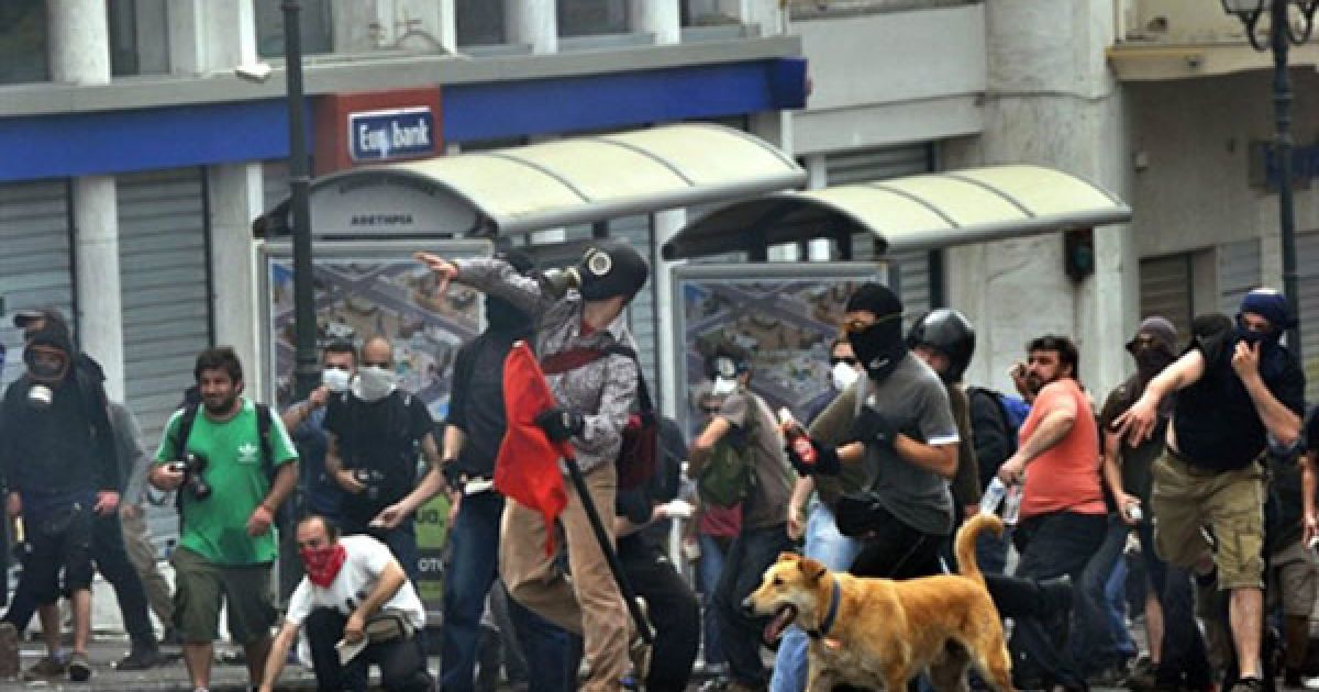 Масові мітинги і заворушення у Греції / © AFP
