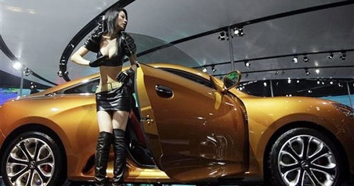 Китайський автомобіль Gleagle GS на стенді Geely. / © Getty Images/Fotobank