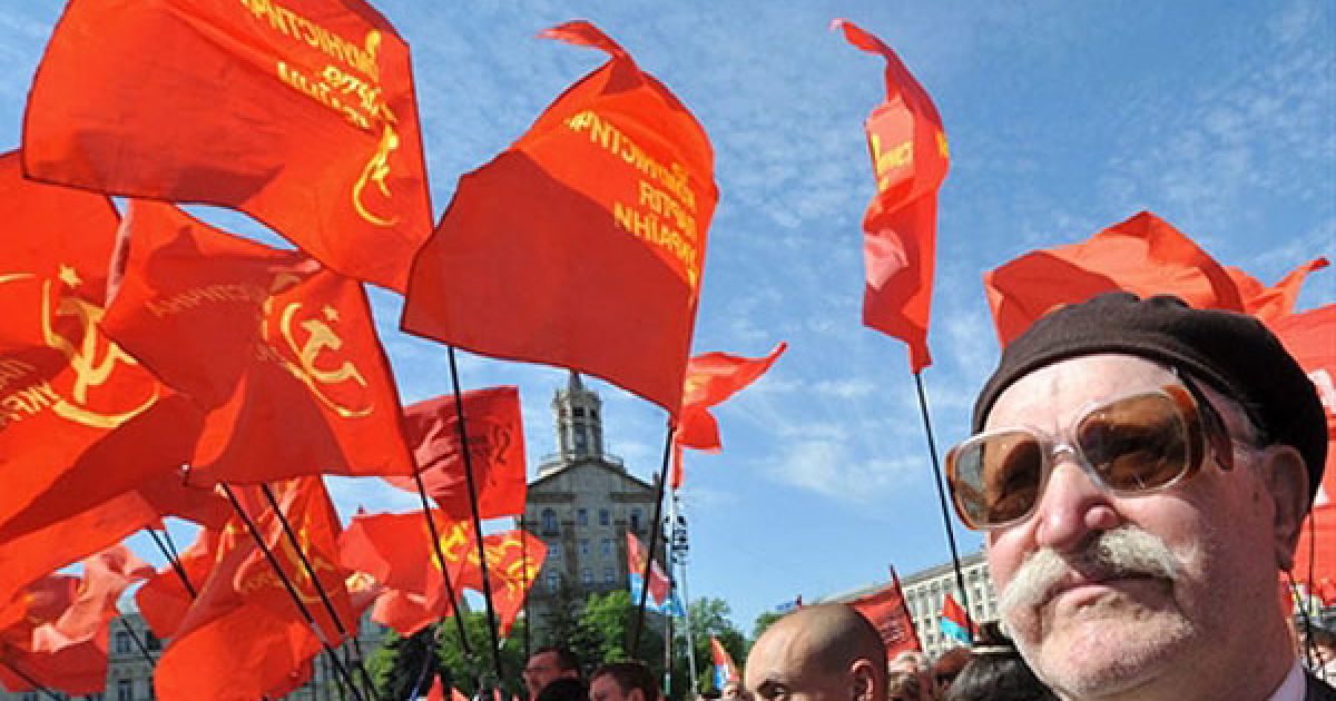 У Києві пройшла демонстрація з нагоди Дня солідарності трудящих. / © AFP