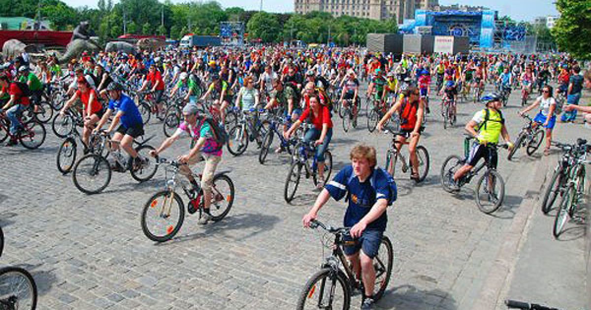 В Україні провели всеукраїнську акцію "Велодень-2010". / © УНІАН