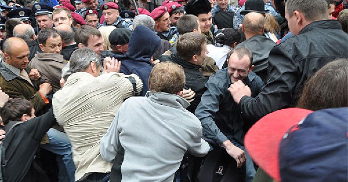 "Беркут" розігнав акцію протесту проти Януковича у Львові / © ZAXID.NET
