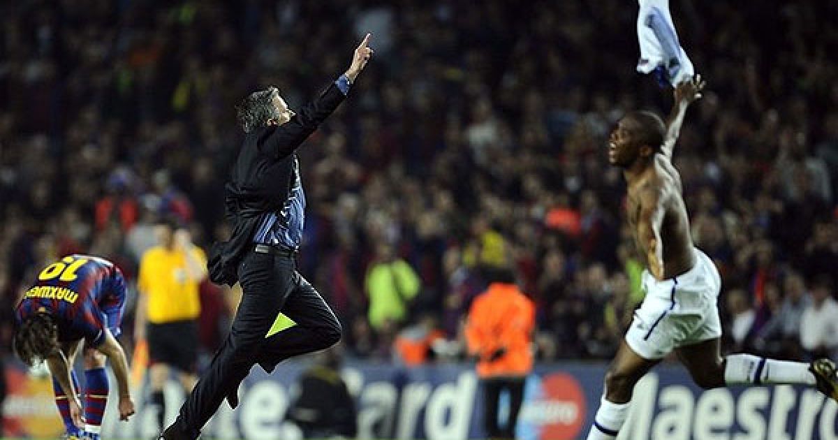 Назустріч перемозі: тренер "Інтера" Жозе Моурінью та форвард "Інтера" Самуель Ето’о. / © AFP