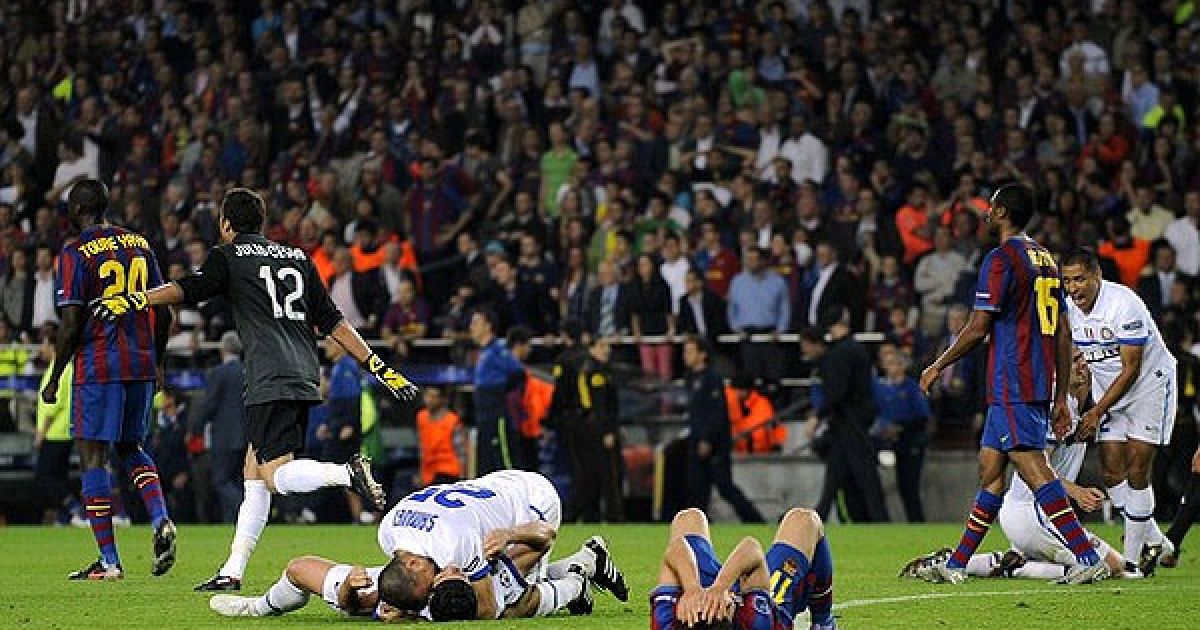 Міланський "Інтер" став другим фіналістом Ліги чемпіонів 2009/2010. / © AFP