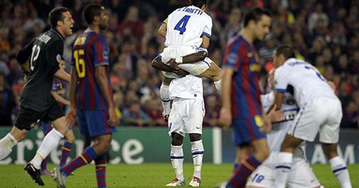 Міланський "Інтер" став другим фіналістом Ліги чемпіонів 2009/2010. / © AFP