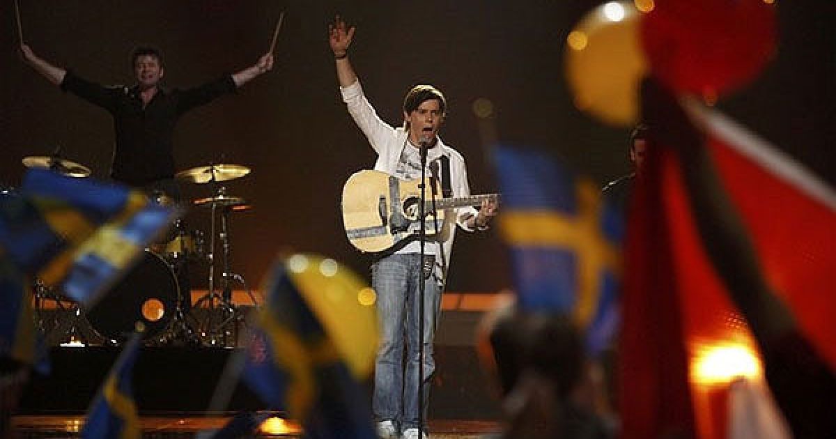 Йон Лілігрін та "The Islanders" (Кіпр) з піснею "Life Looks Better In Spring" / © daylife.com