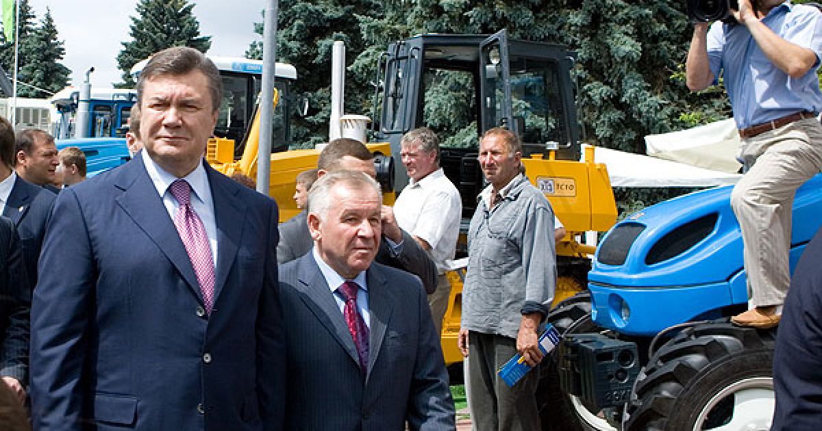 Під час відвідування президентом виставки "АГРО-2010" стався прикрий інцидент. / © President.gov.ua