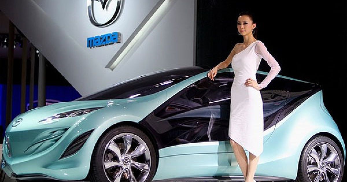 Презентація концепт-кара Mazda KIYORA на автосалоні у Пекіні. / © Getty Images/Fotobank