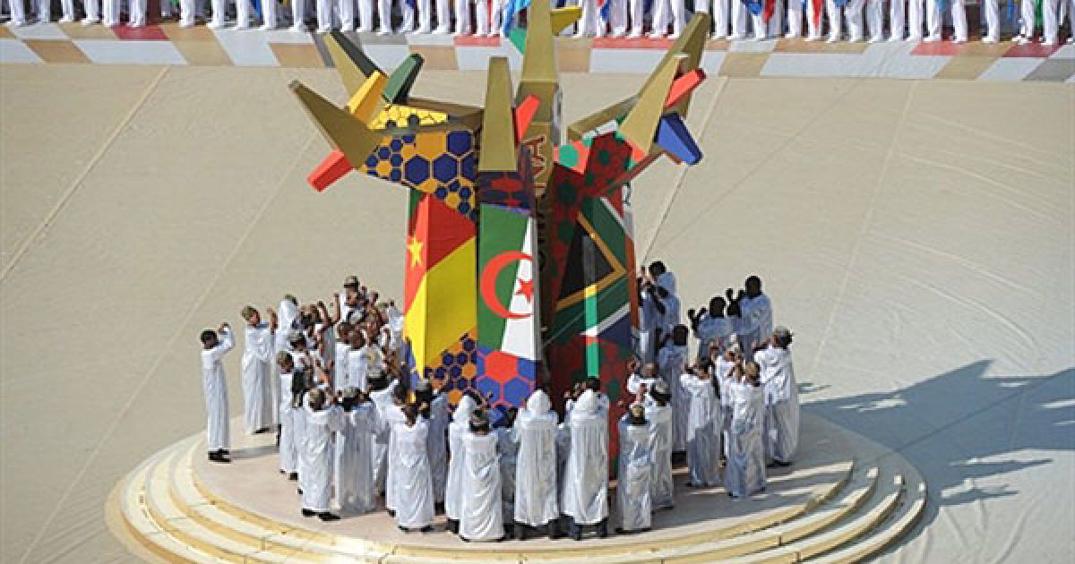 Церемонія відкриття Чемпіонату світу з футболу 2010 у Йоганнесбурзі. / © AFP