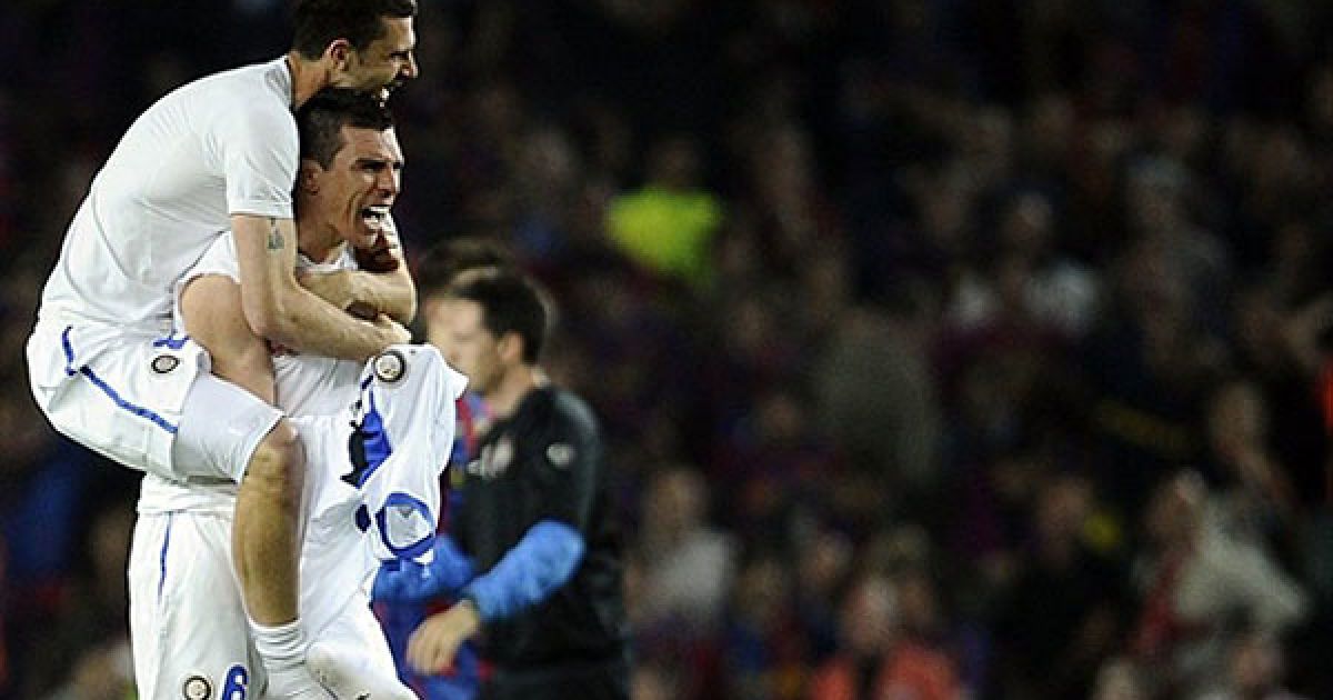 Міланський "Інтер" став другим фіналістом Ліги чемпіонів 2009/2010. / © AFP