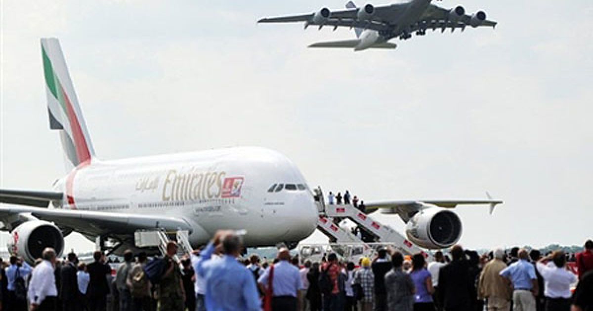 Цього року в роботі авіасалону "International Aerospace Exhibition" бере участь рекордна кількість експонентів &mdash; 1153 компанії. / © AFP