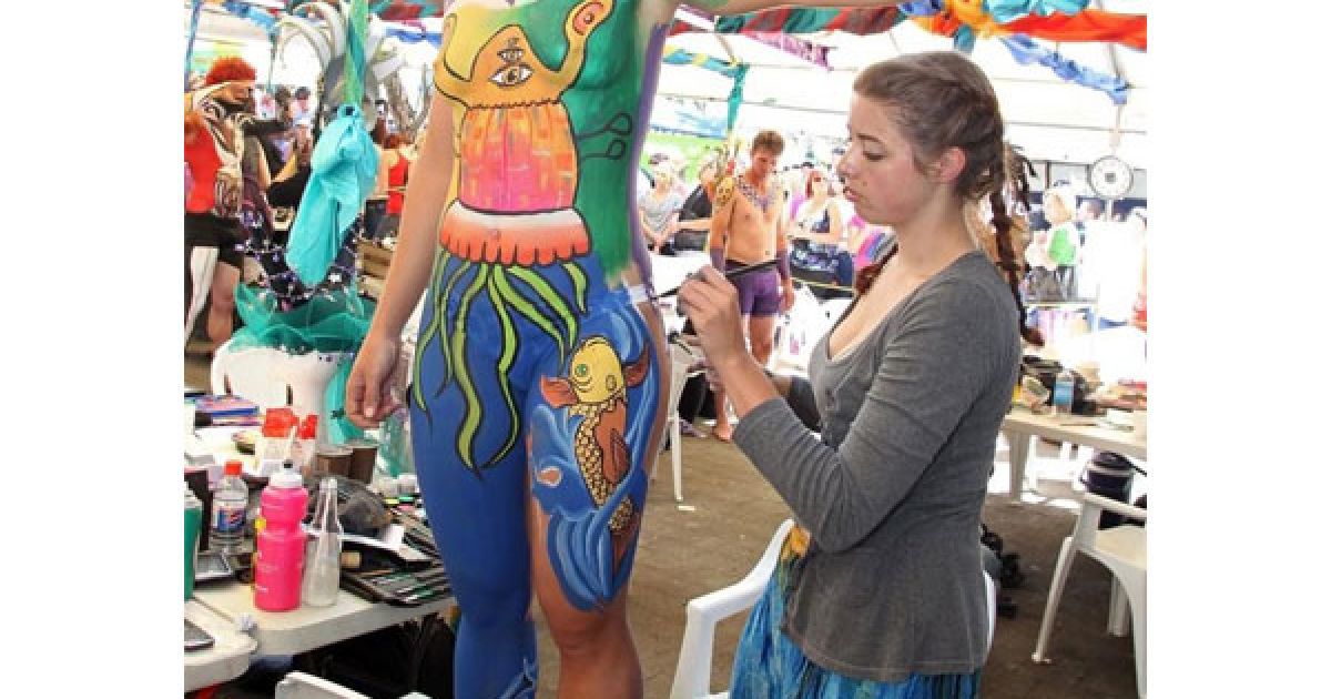 На фестивалі "Australian Body Art Carnivale 2010&Prime; в Еумунді зібрались найкращі майстри боді-арту в Австралії. / © Getty Images/Fotobank