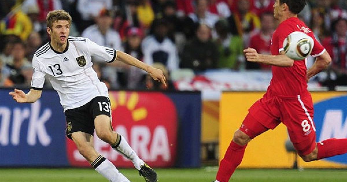 На 67-й хвилині ТОмас Мюллер забив третій гол у ворота англійців... / © Getty Images/Fotobank