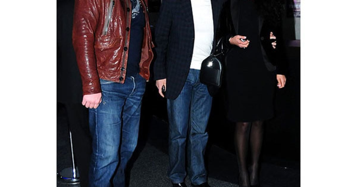 Володимир Вірчис і Тимофій Нагорний з подругою. / © ТаблоID