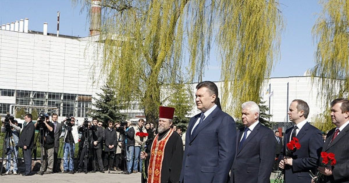 Віктор Янукович взяв участь у мітингу-реквіємі на ЧАЕС. / © President.gov.ua