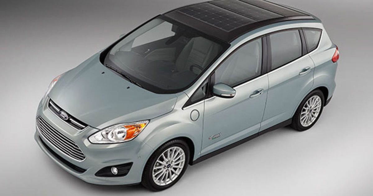 Ford рассекретил компактвэн C-Max Energi на солнечных батареях
